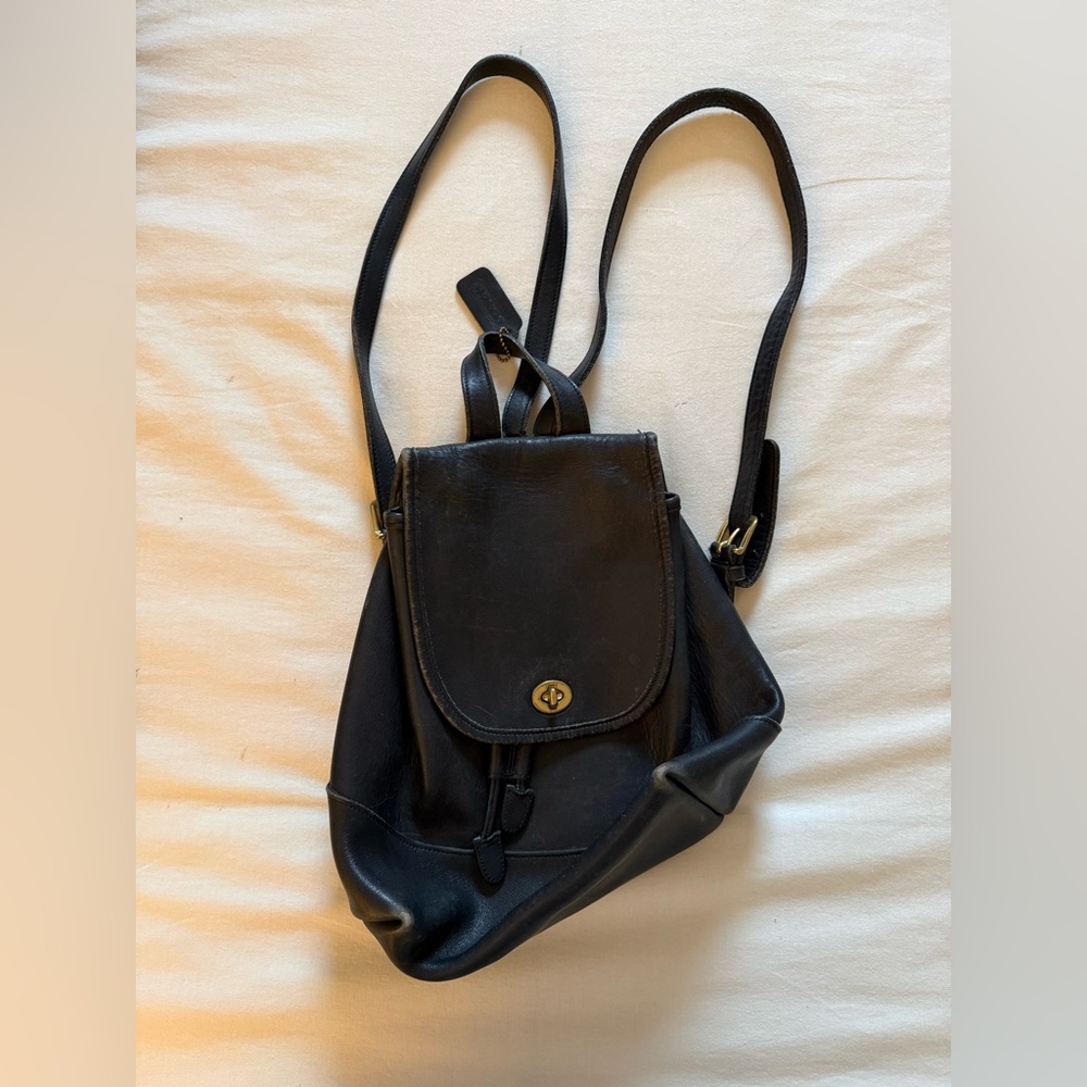 Vintage Coach leather backpack